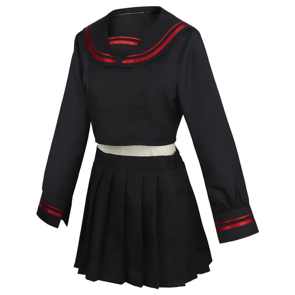 Anime Tokyo Revengers Shiba Yuzuha Sailor School Uniform Girls Skirt Suit Cosplay Costume Women Dress Black