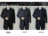 Men's Double-Faced Wool Trench Coat with Down Liner