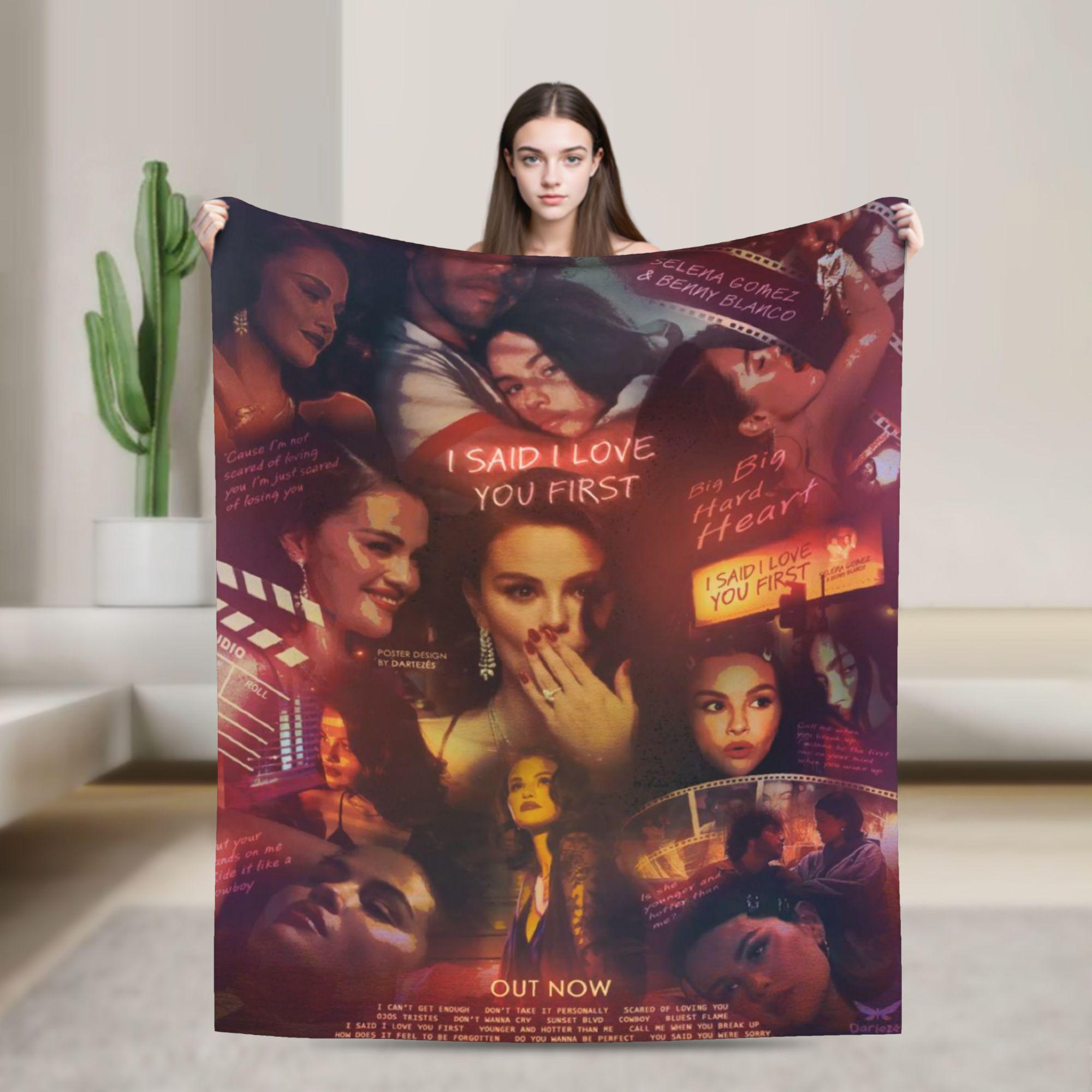 

Warm Blanket Airplane Travel Singer Selena Gomez I Said I Love You First Bedding Throws For Home Decor Novelty Sofa Bed Cover 30x40in