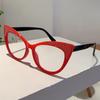 Colorful Trends Bling Frame Women Popular Fashion Cat Eye Eyeglasses Stylish Brand Decoration Po Ladies Glasses