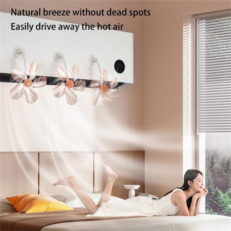 3PCS Adjustable Air Conditioning Windshield Baffle Airflows Guide Fan Suitable for Comfortable and Controlled Air Supply