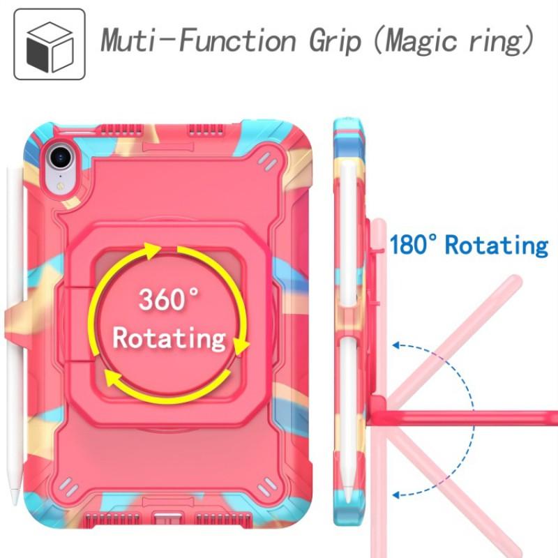 IPad Mini 6 Case With Wrist Band Stand Protective Tablet Cover