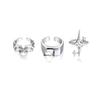 Cold Wind Starlight Inlaid Zircon Open Ring Set Handicraft Soul Collision Trendy Jewelry Accessories 2024