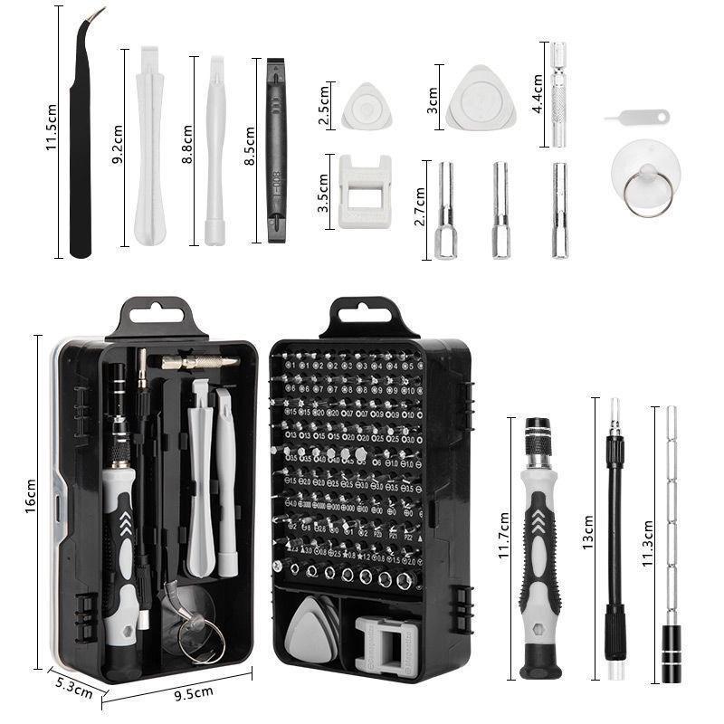 115-in-1 Precision Screwdriver Set for Watch & Mobile Phone Repair