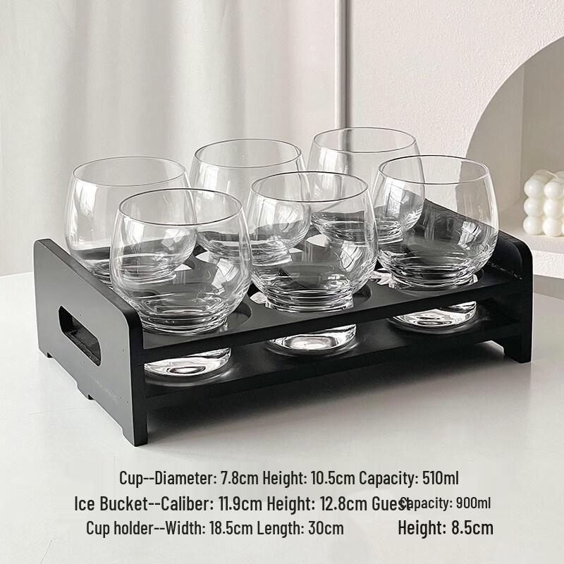 ZISIZ Elegant Transparent Drinking Glass