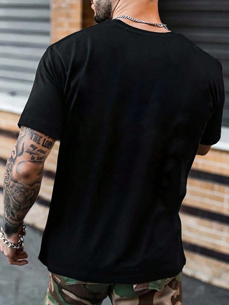 Cross Men Cotton T-shirt Luxury Brand Fashion Big Size Top Casual Short Sleeve Streetwear Classic Print New Arrival Tee S-4XL