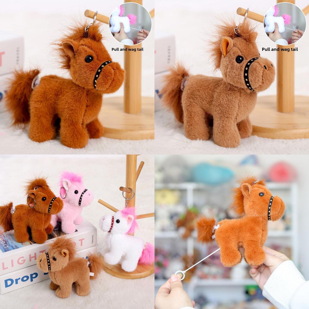 Pony Plush Keychain With Short Plush Material Perfect For Gifts And Bags