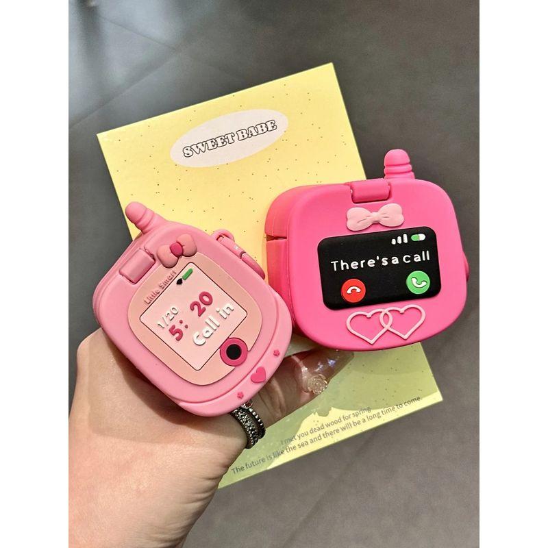 Flip Phone for Huawei Freeclip Earphone Case Freebudspro4 Protective Case 6i Silicone 5i Drop-Resistant SE3 Soft Case 4e Makeup Mirror Pro3 Female SE3