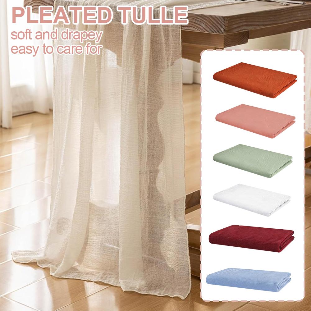 Table Runner Luxury Sheer For Wedding Arch Overlay Draping Decoration Birthday & Boho Party Table Decor Christmas Decoratio C8T0