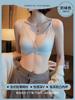 French summer thin big chest small without steel ring soft support ultra-thin sexy breathable small chest flat chest triangle cup underwear