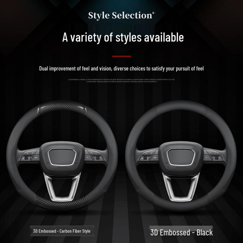Universal Suede Steering Wheel Cover for NIO ES6, ES7, EC7, ET5, ET7 - Four Season, Ultra-Thin Design