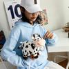 New grab machine doll toy bag student cute children cartoon doll cow shoulder messenger bag