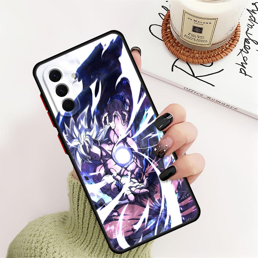 Dragon Ball Advanced Goku Back Phone Cover Case for Samsung Galaxy A25 A26 A35 A36 A73 A22 A54 A52 A56 A34 A53 A24 A21s