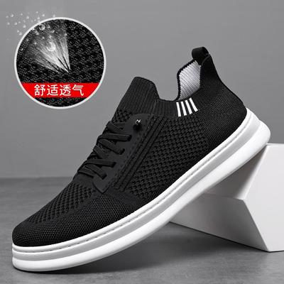 Herrenschuhe Sommer atmungsaktive Fly-Woven-Schuhe Herren Casual Sports Mesh-Schuhe Ein Pedal Weiche Sohle Leichte flache Schuhe Herren Trendy Schuhe