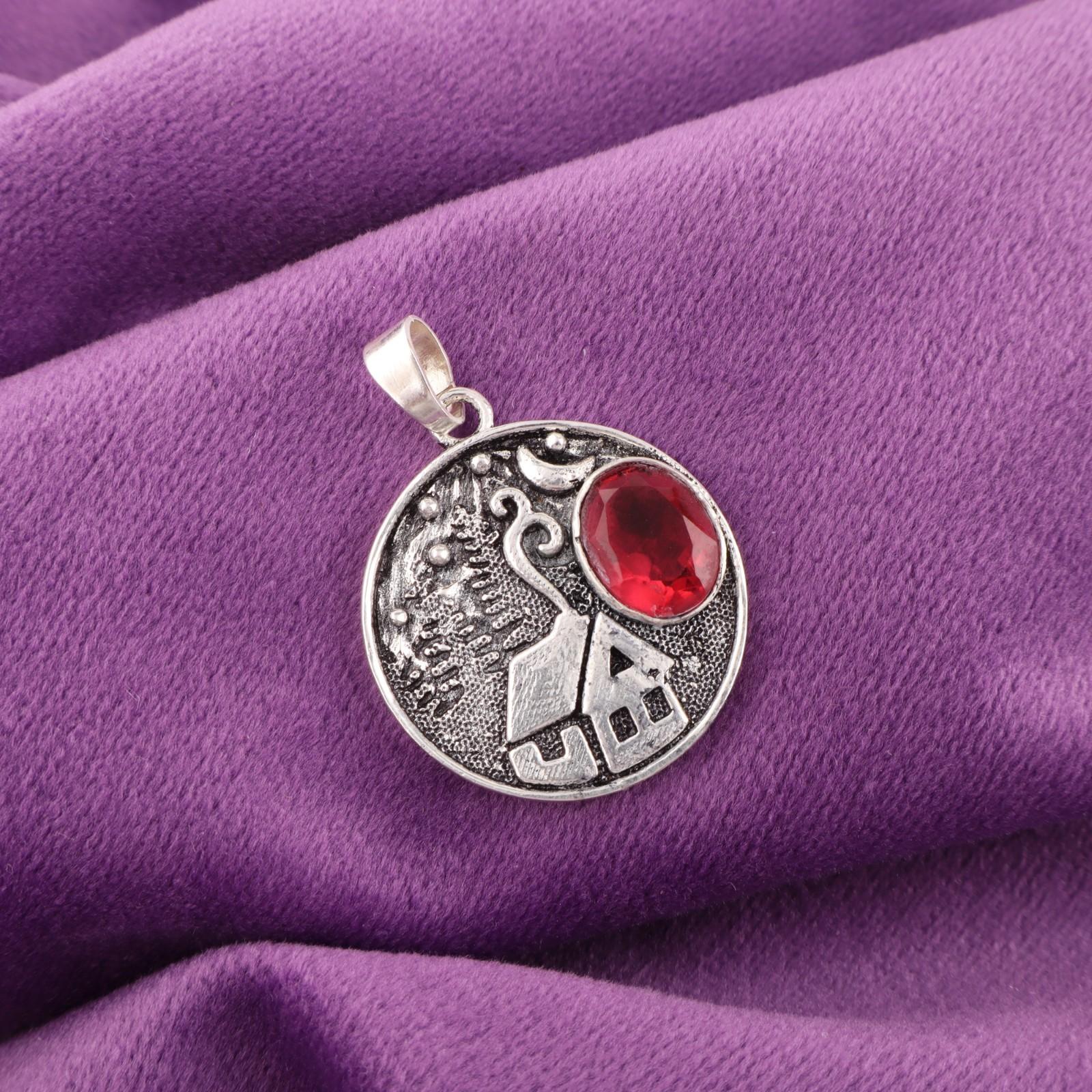 

Розовый рубеллит Драгоценный камень 925 Стерлинговое серебро Ювелирные изделия Ручная работа Бохо Подвеска 1,29 CP-39-11