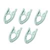 5PCS Folding Clothes Hanger Strong Durable Plastic Portable Drying Rack Space Saving Hanger for Travel Bathroom Hotel