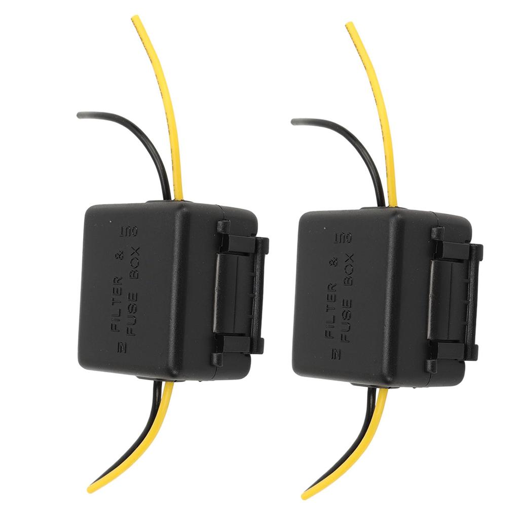 Audio Power Filter, 2 Car Power Filter Anti-Interference Noise Reduction Equalizer Amplifier Reliable Stereo Power Filter