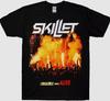 Skillet Rise Concert Tour Black T-Shirt Size S M L 2345XL