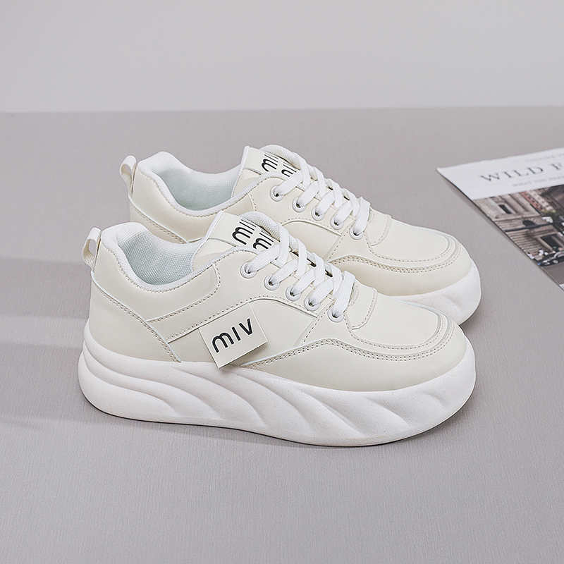 Fashion Height Up Natural Leather Shoes For Lady Vulcanize Women's Sneakers 34 Size Women's Summer Loafers Sport Buy Clearance
