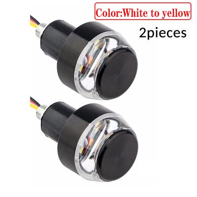 2 Stück Motorrad-LED-Lenker-Rücklicht, Motorrad-LED-Retrofit-Blinkergrifflicht HMM