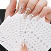 2pcs 3D Ranbom Mix Shape Silver Nail Nail Art Decoration Stickers Luxury Kawaii Star Series Sliders Decals Nail Accessories DIY