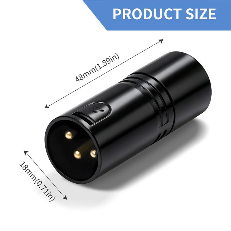 120 Ohm 3-Pin XLR/DMX Terminator Optimal Signal Termination Resistor for Lighting and Audio Systems Signal Integrity