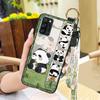 Back Cover Lanyard Phone Case For Blackview A100 Anti-knock Durable Anti-dust Phone Holder Panda Kickstand Soft case