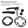 Fahrrad Hohlkurbelgarnitur Aluminiumlegierung 38T Narrow Wide Kettenblatt und 36 bis 38T Kettenschutz für Outdoor-Fahrten