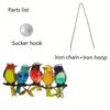 Bird Hanging Window Decor Sun Catcher Acrylic Colorful Animal Art Charm Accessories Bird Figurines Home Decor For Window Wall