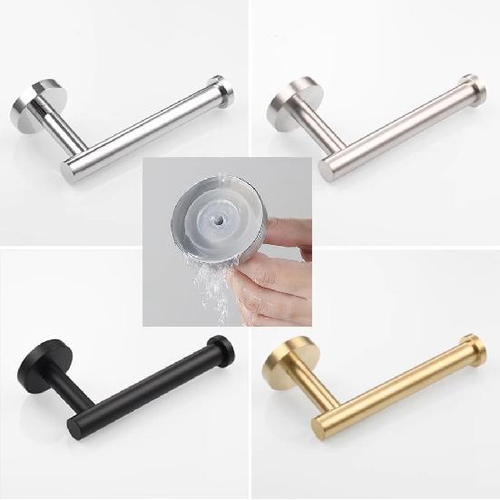 Adjustable Self Adhesive Toilet Paper Towel Holder SUS304 Stainless Steel, Suction Cup Paper Towel Holder, No Drill No Drill Tissue Organizer for