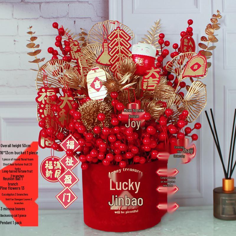 Fortune Flower Bucket: Home & Wedding Décor, Housewarming & Newlywed Gift