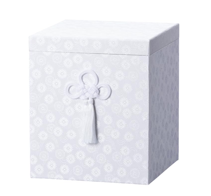 

Wide gold bone box Buddhist altar Buddhist altar memorial bone urn (white) [For 8-inch urn] supplies, accessories, service,