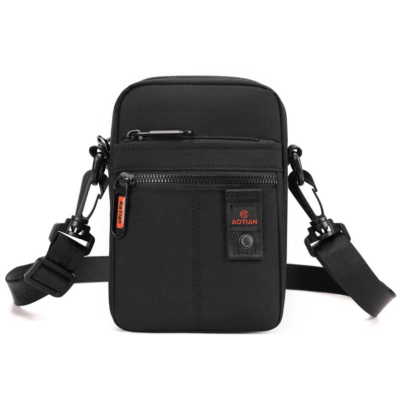 Mini Mobile Phone Bag Men's Shoulder Crossbody Bag Oxford Waist Bag