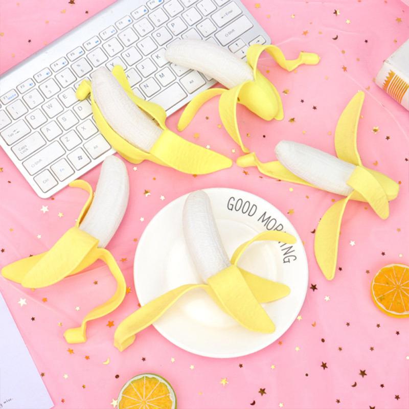 Banana Peel Spoof Trickery Props Slow Rebound Creative Relieve Stress Toy
