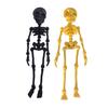 2/5Pcs 3D Printed Skeleton Refrigerator Magnet Halloween Poseable Skeleton Figurine