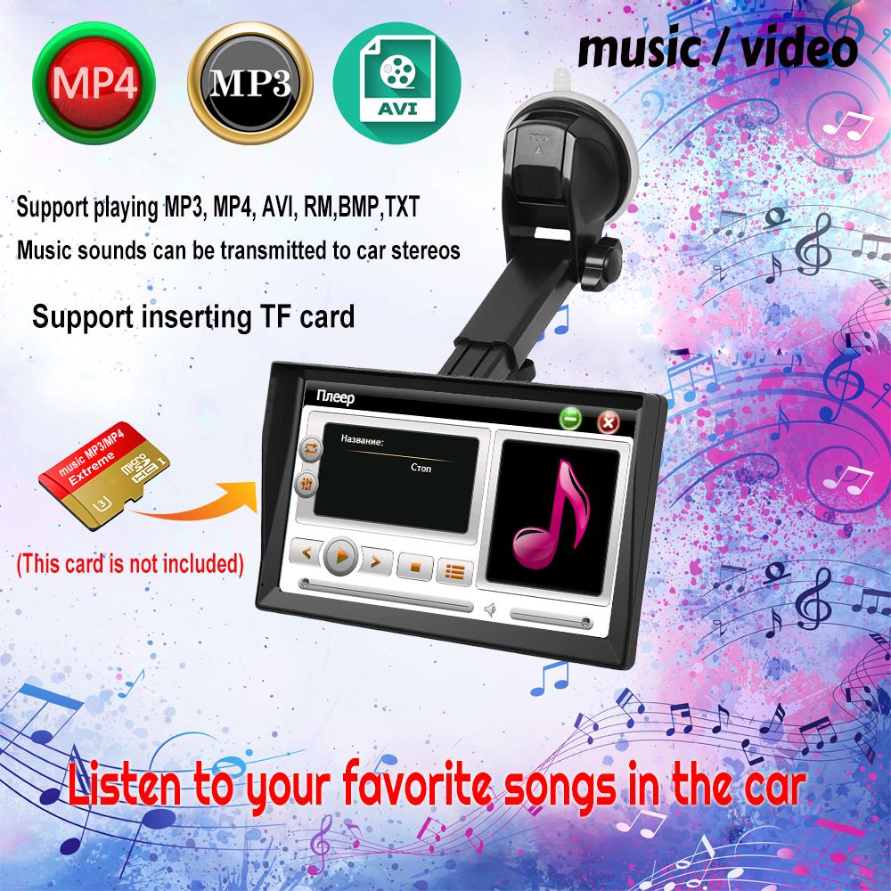 9 Inch Gps Navigation for Car Truck  Large  Screen  Accessories Tools HD Capacitive  Navigator 2024 Free Update Europe Map 8GB