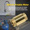 Compatible with All Pumps Brass Check Valve 1 1/4 NPT Female Pipe Thread