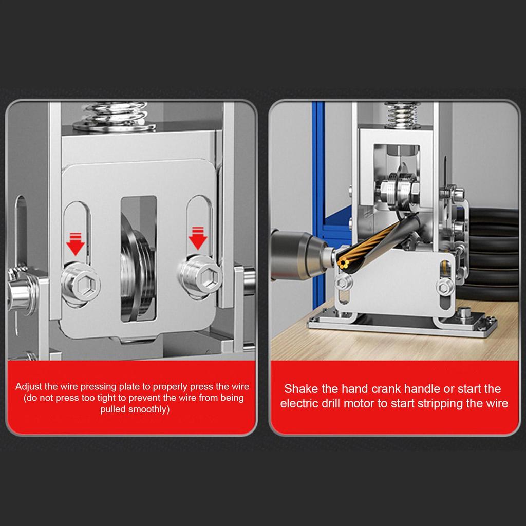 Scrap Wire Stripping Machine Electric Manual Copper Wire Stripper Cable Management Heavy Duty Tool Ergonomic For Construction