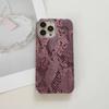The new model is suitable for Apple mobile phone case 16promax bronzing snake pattern all-inclusive mobile phone case PC hard case oil edge protection
