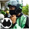 1 Pair Windproof Motorcycle Ear Pads Warm for Cycling Protective Covers for Biking Audible Riding Ear Warmers Universal Fit for Half Helmets