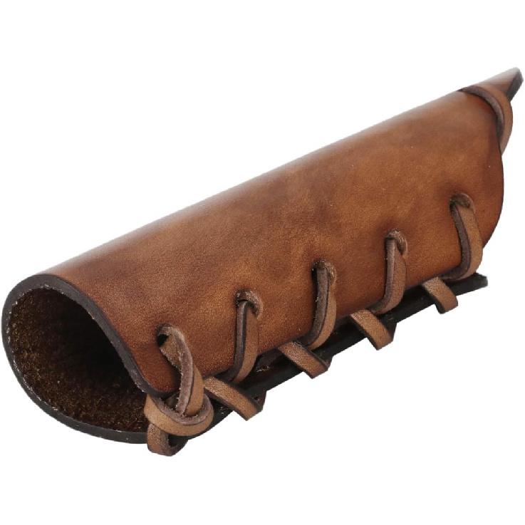 TOURBON Leather Axe Handle Protection Covers - Dark Brown