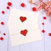 50-500pcs Red Heart Shape Labels Valentine's Day Paper Packaging Sticker Candy Dragee Bag Gift Box Packing Bag Wedding