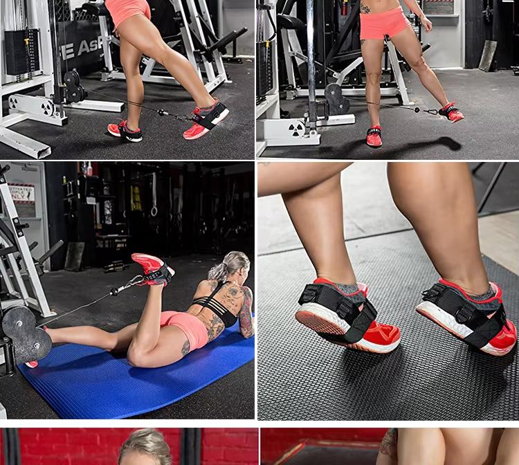 1 szt. Paski na kostki siłownia Fitness Bransoletka na kostkę Sportowa bransoletka na kostkę Klamra na stopę Obciążniki na kostki siłownia Kajdanki na kostki Kulturystyka Pasek oporowy