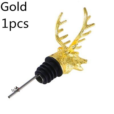 Stainless Steel Wine Bottle Pourer Stopper with Deer Stag Head And Dragon Head Unique Design Wine Aerators for Bar Tools