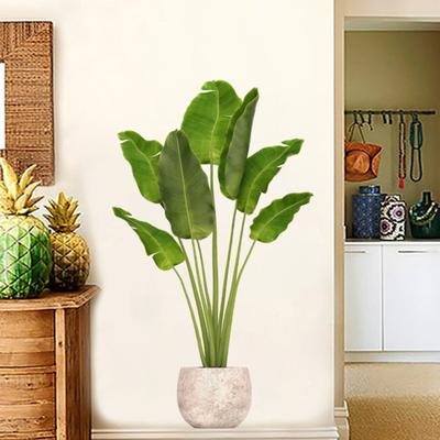 3D Green Plant Wall Sticker Vibrant Home Decor Easy To Apply Waterproof for Living Room Bedroom Dormitory
