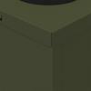 Solar LED Path Light 2 Pcs Olive Green Cold Rolled Steel