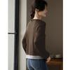 Women's Faux Two-Piece Long Sleeve Split Hem T-Shirt