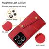 PU Leather Wallet Phone Case for Xiaomi Redmi Note 14 5G Multiple Card Slots Dual Metal Button Closure Shockproof Full‑Body Protective Cover