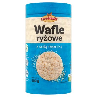 Eurowafel Galletas de arroz con sal marina 100 g