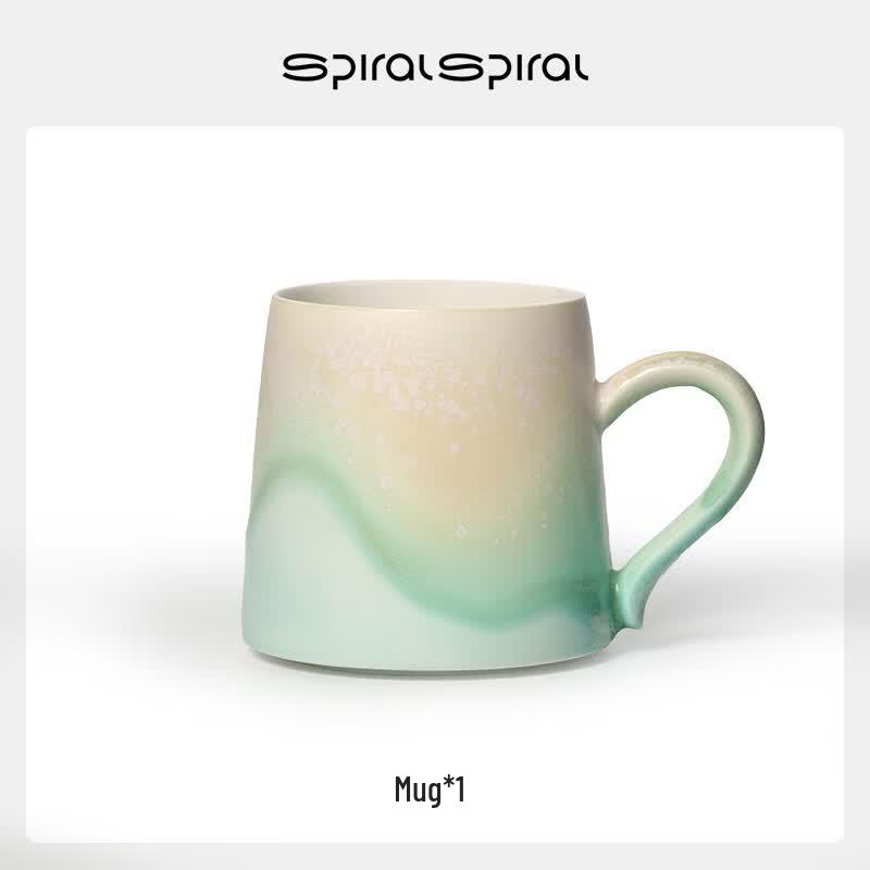 Xiangshang Gauze Series Mint Green Ceramic Mug
